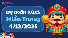 Dự Đoán XSMT 4/12 - Soi Cầu Dự Đoán xổ số miền Trung ngày 04/12/2025