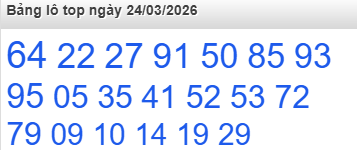 Bảng lô Top Rồng Bạch Kim được chọn nhiều nhất